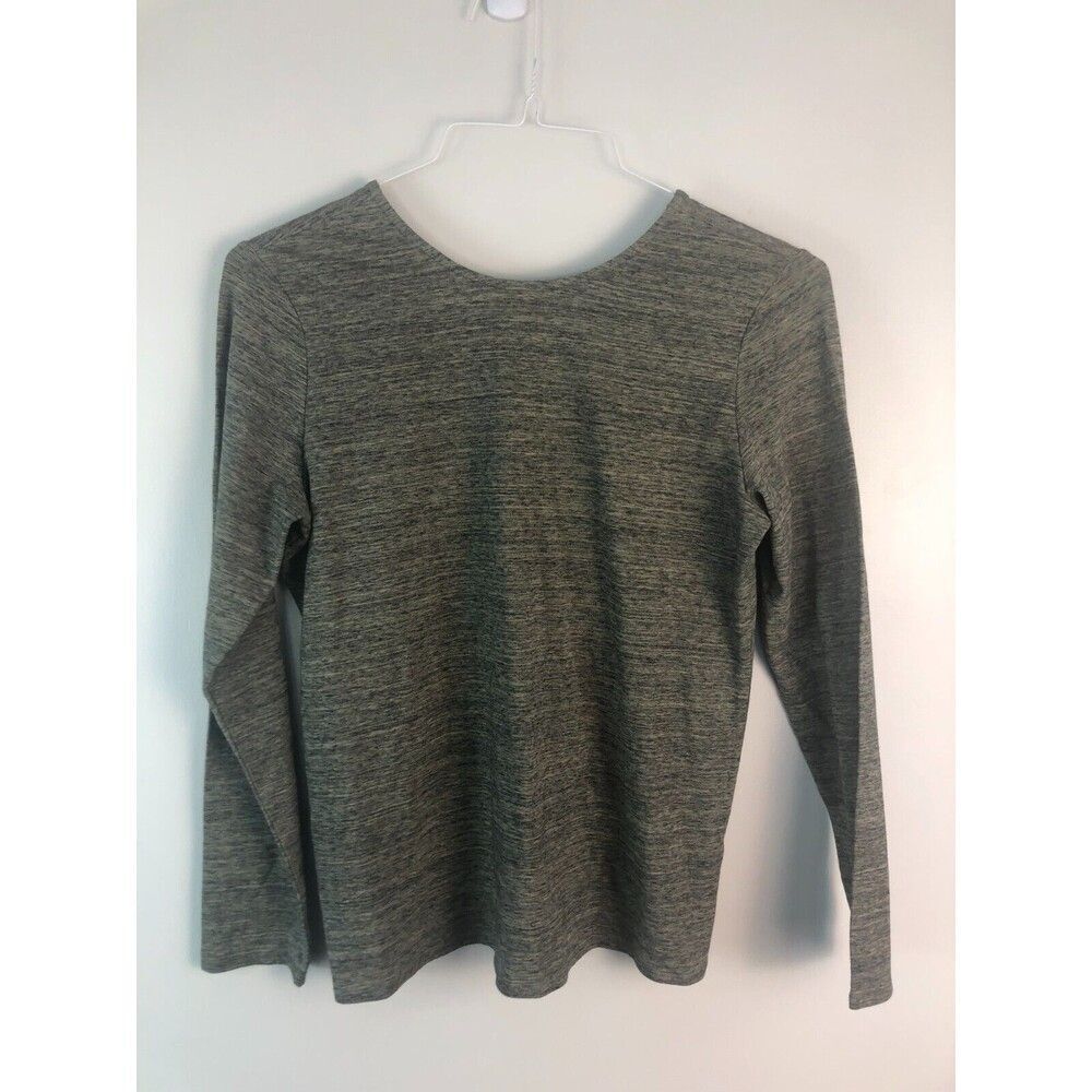 NWOT J Jill Pure Jill  Heathered Gray Cotton Jersey Knit Size S Blouse Top